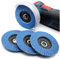 Set di 5 dischi per smerigliatrice a ventaglio 76 x 10 mm grana 60 80 120 adatti per Bosch GWS 10,8 e 12 V 76 mm acciaio inox e legno adatti a smerigliatrice angolare a batteria Würth BTI e Berner