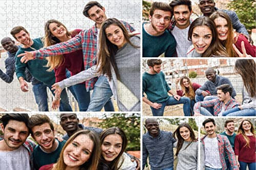 Foto Puzzle Personalisiert 1000 500 300 120 Teile für Erwachsene Jungen Mädchen Holzpuzzle,Puzzle mit eigenem Foto gestalten,ideal als persönliches Fotogeschenk