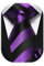 HISDERN Gestreifte Krawatten für Männer Krawatte und Einstecktuch Set für Hochzeit Party Arbeit Business Krawatte Herren Einstecktuch Kontrastfarbe Schlips Geschenke für Männer,Lila