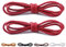 CCSOFTIME 2 Pares Cordones Redondos Encerados,Largos Cordones Rojo para Zapatos de Vestir Traje Oxford Botas,Cordoneras para Botines de Hombre Mujer Niños Adultos,Cordones Zapatos Vestir 120cm