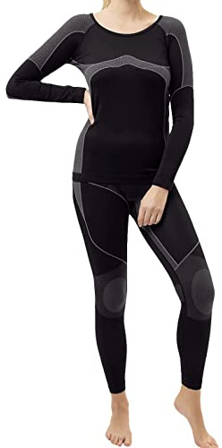 Cocain underwear Skiunterwäsche für Damen als Hemd-Hose-Set oder 2 Hemden oder 2 Hosen auswählbar, Lang oder Kurz-Arm, Funktionelle Thermowäsche Seamless ohne störende Nähte