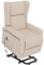 HOMCOM Fauteuil releveur inclinable avec Repose-Pied Fauteuil Relax Électrique de Relaxation électrique Ajustable avec Télécommande et Poche latérale de Rangement Lin Crème