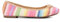Dune Ladies Hallo Charm-Detail Ballet Shoes Size UK 4 Flat Heel Ballet Pumps Multi