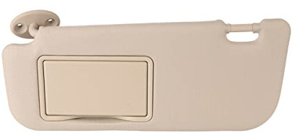 Visera Parasol del Lado Izquierdo del Conductor, Visera Parasol del Automóvil Lado Izquierdo del Conductor Gris Visera Parasol Duradera de Alta Dureza con Espejo de Tocador