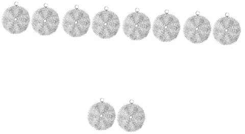 OQHAIR 4 Pcs Stainless Steel Brush Pan Net Sink Scrubber Dish Washing Machine Cleaner Cleaning Scrubber Stainless Steel Pan Cleaner Metal Cleaner Sponge Pot Cleaner Scrubber for Pot Metal