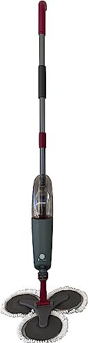 PAMA GROUP Lavapavimenti a Spruzzo,Mop con vaporizzatore Integrato Adatti Legno Laminato in Ceramica Piastrelle per Pavimenti, capacità Rotante a 360°, con capacità Serbatoio di 500 ml (Viola)