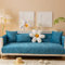 1 2 3 4-Sitzer-Sofabezug PlüSch Rutschfester Sofa ÜBerwüRfe L/U-Eck-Universal Sofa üBerzug MöBelschutz Stoff Leder Couch üBerzug Baby-Krabbelmatte Katzen Hunde Decke Sofa Abdeckung(70X70cm,Blue)