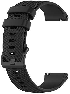 INF Armband Kompatibel mit Polar Ignite/Unite Sport Armbänder Silikon Schwarz