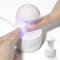 GAOY Mini luz UV para uñas de gel, luz de curado de uñas de cáscara de huevo, lámpara LED pequeña, secador de uñas USB para secado rápido, color blanco