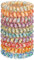 JessLab Spirale Haargummis, 10 Stück Sortierte, Spurlose Spiral-Haargummis, Niedliche Plastikspirale als Pferdeschwanzhalter, Schadensfreies Haar-Accessoire für Frauen und Mädchen