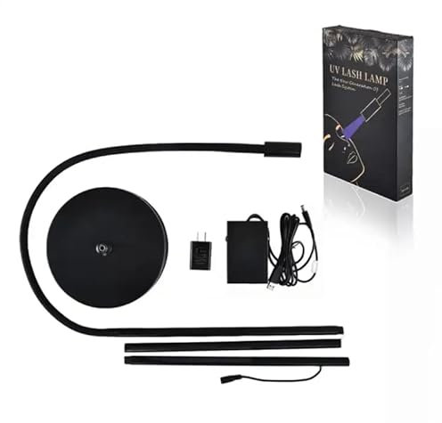 PRETTY FLEEK | Ultra-Violet Lash System | UV LED Eyelash Extension System | Fast Drying | Retention 8+ weeks | UV-Curing Lamp and UV Glue | Professional Use Only (White)