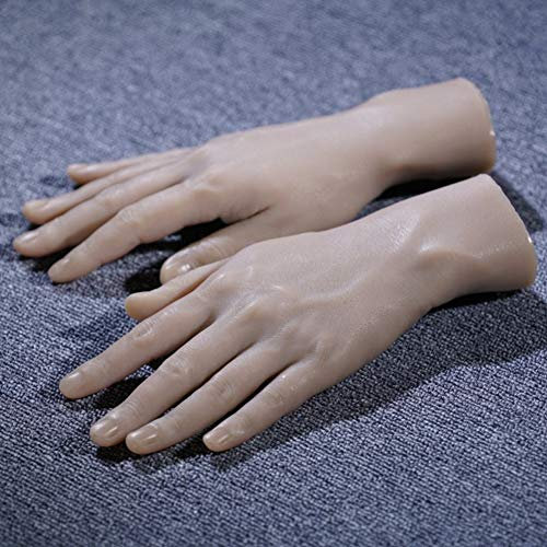 Silikon-Schaufensterpuppen, realistische Proportionen, Handmodell für Malerei, Unterricht, Kunst, Skizze, Nagel, Uhr, Schmuck, Display, Onepair