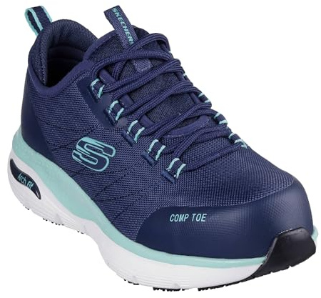 Skechers Work Women's Work Shoe S3 SRC + ESD Arch Fit Sr - Ebinal | Sneaker with steel-free toe protection - Slip-resistant - Certified to EN ISO 20345:2011