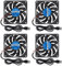 AITRIP 4PCS 80mm USB fan 5V Brushless 8010 80x80x10mm for cooling DIY PC computer case 3D printer CPU cooler radiators