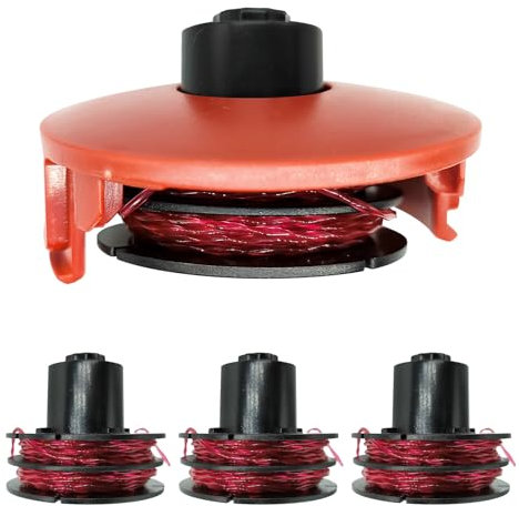 YWNYT 112966 Rasentrimmer-Ersatzspule für GTE 350/450/550, 1,6 mm x 8,3 m für AL-KO Rasentrimmer, Rasentrimmer-Spule, Ersatz (4 Stück + 1)