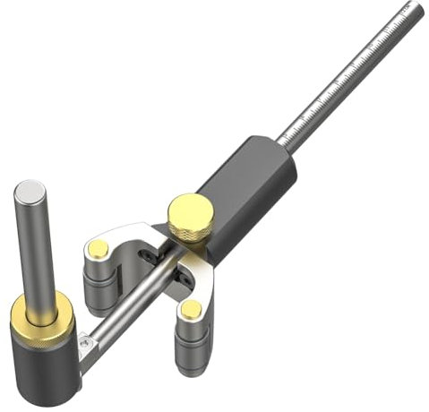 Aorwh Carpintería, línea recta y arco circular, doble propósito, juego de agujas de trazar, aguja paralela