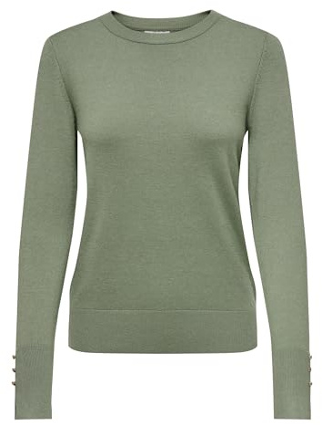 JdY Damen Jdymalou L/S On Button Pullover KNT Noos, Sea Spray, XS EU