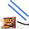 HFLWYWD Oven Guards for Racks,Silicone Oven Rack Shields Guards,Heat Resistant Oven Guards for Racks,Oven Rack Edge Protector,Oven Rack Protectors Prevents Hand and Arm Burns,2 Packs (blue)
