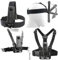 Higatful Brustgurt-Set für Insta 360 X4 X3 X2 X ACE Pro ONE RS R GO 2 3, kompatibel mit GoPro Hero 12 11 10 9 8 7 6 5 4 3+ Max, DJI Osmo Action 4 3 2 Kameras