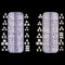 OTKARXUS Pearl Nail Charms, 2 Boxes Flat Back Heart Moon Geometric Shape Pearl Beads for Nail Art, White & Beige