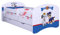Happy Babies Happy - Kinderbett 140 x 70 Mit Rausfallschutz & Bettkasten | Jugendbett Mit Farbigem Aufkleber | Matratze 70x140 | Für Mädchen & Jungen WIESS