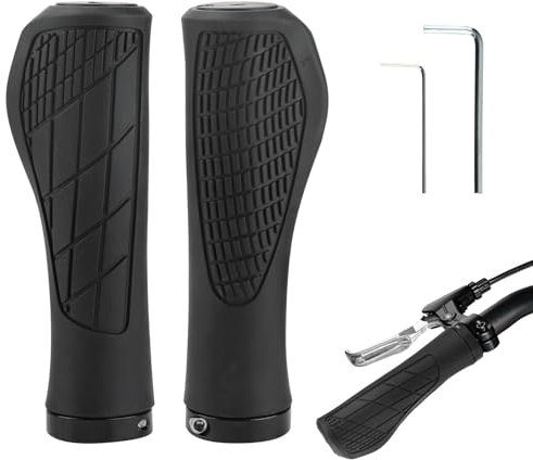 Fahrradgriffe Ergonomisch Lenkergriffe Fahrrad aus Rutschfester Gummi 22,2 mm Durchmesser, Ideal für MTB, E-Bike, Cityrad, Rennrad und Faltrad – Komfort und Sicherheit für Jede Fahrt