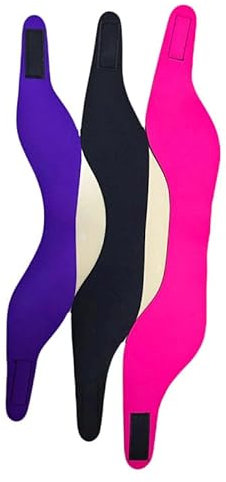 Fascia per Nuoto -Fascia di Protezione per Le Orecchie - Fascia per Nuoto per Bambini, Adulti, Uomini, Donne, Bebè, Fascia per Capelli - Tiene Fermi i Tappi per Le Orecchie tappi orecchie(Blu, Media)