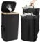 105L Bottle Recycling Bin, Recycling Waste Bags 27Gallon Bottle Bin for Home, Recycling Waste Bin with 2 Inner Bag Recycling Storage Container, Recycling Bins for Kitchen Bottle Can Stickers (Black)