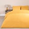 Brentfords Superking Teddy Fleece Duvets Sets, Winter Warm Fleece Duvet Set Winter Christmas Bedding Super King with Pillowcases Ultra Soft Fluffy Comfy - Yellow