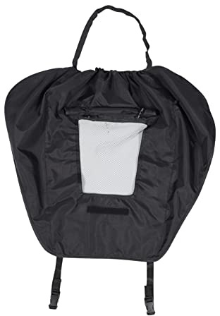Kinderwagen Schwarz aus Cationic Stoff, Sonnenschutz für Babys | UV Schutznetz für Unterwegs, Atmungsaktiv und Leicht, Einfache Befestigung, Regenschutz bei Wetter