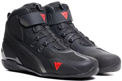 DAINESE HERIAN Air Shoes, Scarpe da Moto Ventilate Uomo, Black/Anthracite, 43 EU