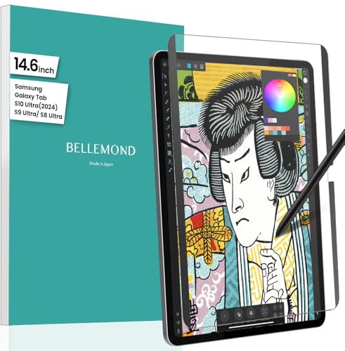BELLEMOND - Magnetischer Kent-Papier-Schutzfilm Für Samsung Galaxy Tab S10 Ultra/S9 Ultra/S8 Ultra 14.6 - Stiftverschleiß reduzieren & Anti-Reflex-Oberfläche - Abnehmbar & wiederverwendbar - 1 Stück