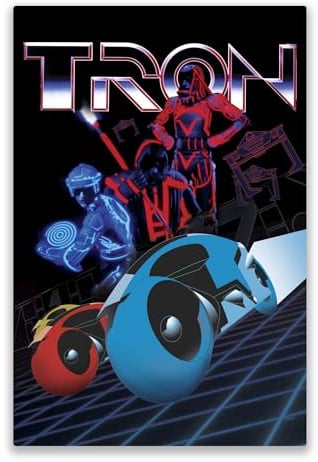 Disney Tron Legacy Movie Metallschild | Bold Tron Wanddekoration für Männerhöhle oder Spielzimmer