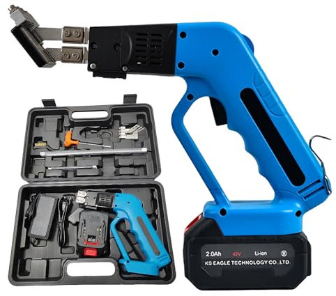 SHAHRYAR Electric Air Cooled Hot Knife Foam Cutter,Cordless Foam Cutter,Air-Cooled Rechargeable Hot Knife,Electric Foam Knife,With 10cm Straight Knife,- With Plastic Toolbox