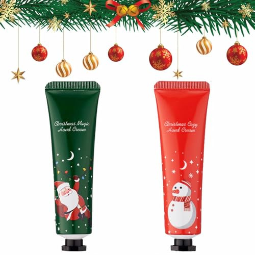 Handcreme Weihnachten Set,Weihnachten Handcreme Geschenkset,Hand Creams Set,Handcremes Weihnachtsgeschenke,Geburtstagsgeschenk für Frauen/Mama Geschenk,Geburtstagsgeschenk Weihnachtsgeschenke,2 Stück