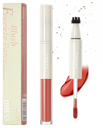 2 in 1 Freckle Stamp und Blush Pen,Freckle Blush Pen,Sommersprossen Stempel Stift,Natürlicher Wasserfest Langlebiger,für Creative Makeup Cosplay Everyday