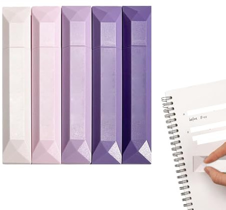 Klebeband | Office School Supplies Double Side Tape Roller 5 Pieces - Craft Adhesive Glue - for Kids Adults Journaling Paper Poster Picture Photo Mounting Card Favor Wrapping