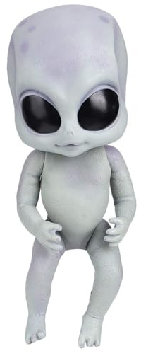 BONKZEBU Alien-Puppe, Hochsimulierte Alien-Säuglingspuppe für und Erwachsene, Vinylmaterial, 13,8 Zoll, Puppenspielzeug für, Puppe mit Sammlerwert für Sammler, Geeignetes Alter über 3 Jahre