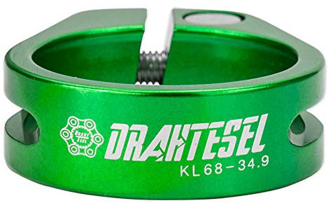 Drahtesel Fahrrad Sattelstütze, Sattel-klemme, Klemmring mit Schraubverbindung, Sattelstützenklemme (Grün, 30,2mm)