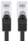 1m - schwarz - 1 Stück CAT.7 Netzwerkkabel Sftp (Rohkabel) Patchkabel (SET) 10000Mbit/s - 500 MHz konfektioniert mit 2 RJ45 Stecker Cat6a