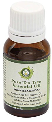 R V Essential Reines Tea Baum Ätherische Öl 15ml (0.507 Unzen) - Melaleuca Alternifolia (100% reiner und natürlicher Dampf destilliert) Pure Tea Tree Essential Oil