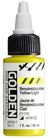 Golden High Flow, 1 Ounce Bottle, Benzimidazolone Yellow Light (8554-1)