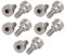 sourcing map 10Stk. 304 Edelstahl Sechskant Schulter Bolzen 6mm Schulter Durchm. 3mm Länge M4 de