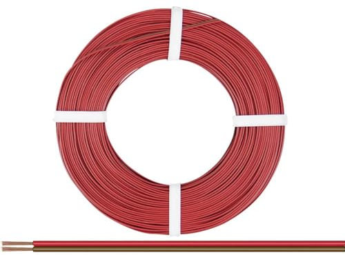 Donau Elektronik 218-080 Litze 2 x 0.14mm² Rot-Braun 50m