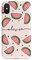 Tirita Personalised Initials Custom Hard Phone Case Compatible with iPhone Xr Hard Cover Summer Tropical Seaside Paradise Watermelon Hello Summer