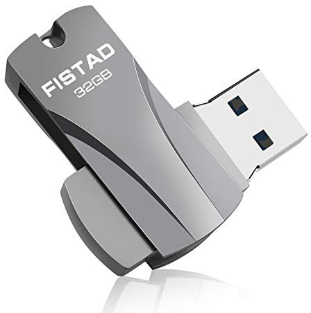 FT USB Stick 32GB USB 3.0 USB Flash Drive 32GB Metal Flash Drive Waterproof Pen Drive Portable USB Stick 32GB for School Office Car PC Laptop (Black)