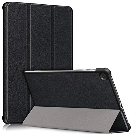 TOPCASE Hülle Kompatibel mit Samsung Galaxy Tab S6 Lite 10.4 2024/2022/2020 SM-P620/SM-P625/SM-P610/SM-P615 /SM-P613/SM-P619 Schlank Slim Hülle Schutzhülle mit Standfunktion,Schwarz