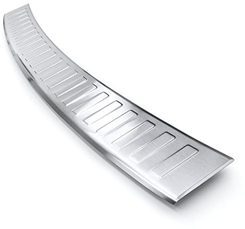 tuning-art BL1019 Ladekantenschutz mit Abkantung passend für VW Caddy Cargo 5 2020-, Farbe:Silber