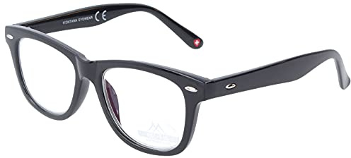 Pratici occhiali in plastica KBLF1 per bambini senza forza con filtro luce blu in nero