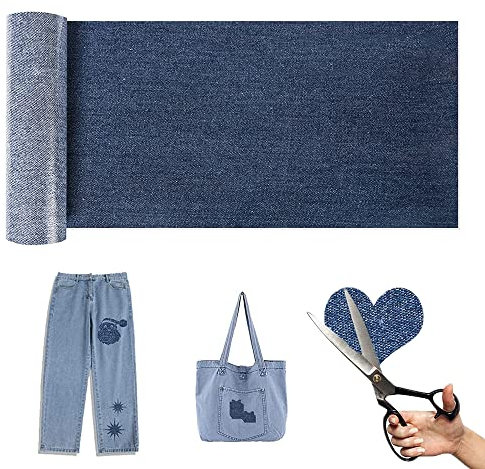 Parches Ropa Termoadhesivos, Parches Vaquero Reparación ​Planchar, Parches Ropa Termoadhesivos Adultos, Rodilleras Pantalones Niños, Para Ropa Camiseta Bolsas Pantalon Sombrero Jeans O DIY Coser, Azul